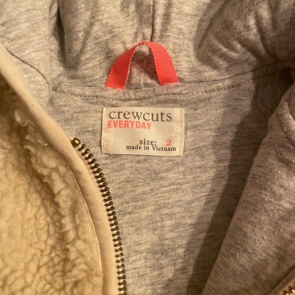 Crewcuts Sherpa zip up hoodie, 2T - Picture 5 of 8